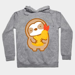 Cute Tempura Shrimp Sloth Hoodie